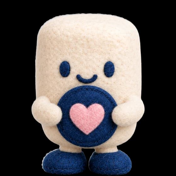 Mello holding a shield with a heart on it